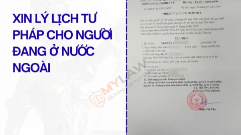 Xin lý lịch tư pháp cho người đang ở nước ngoài