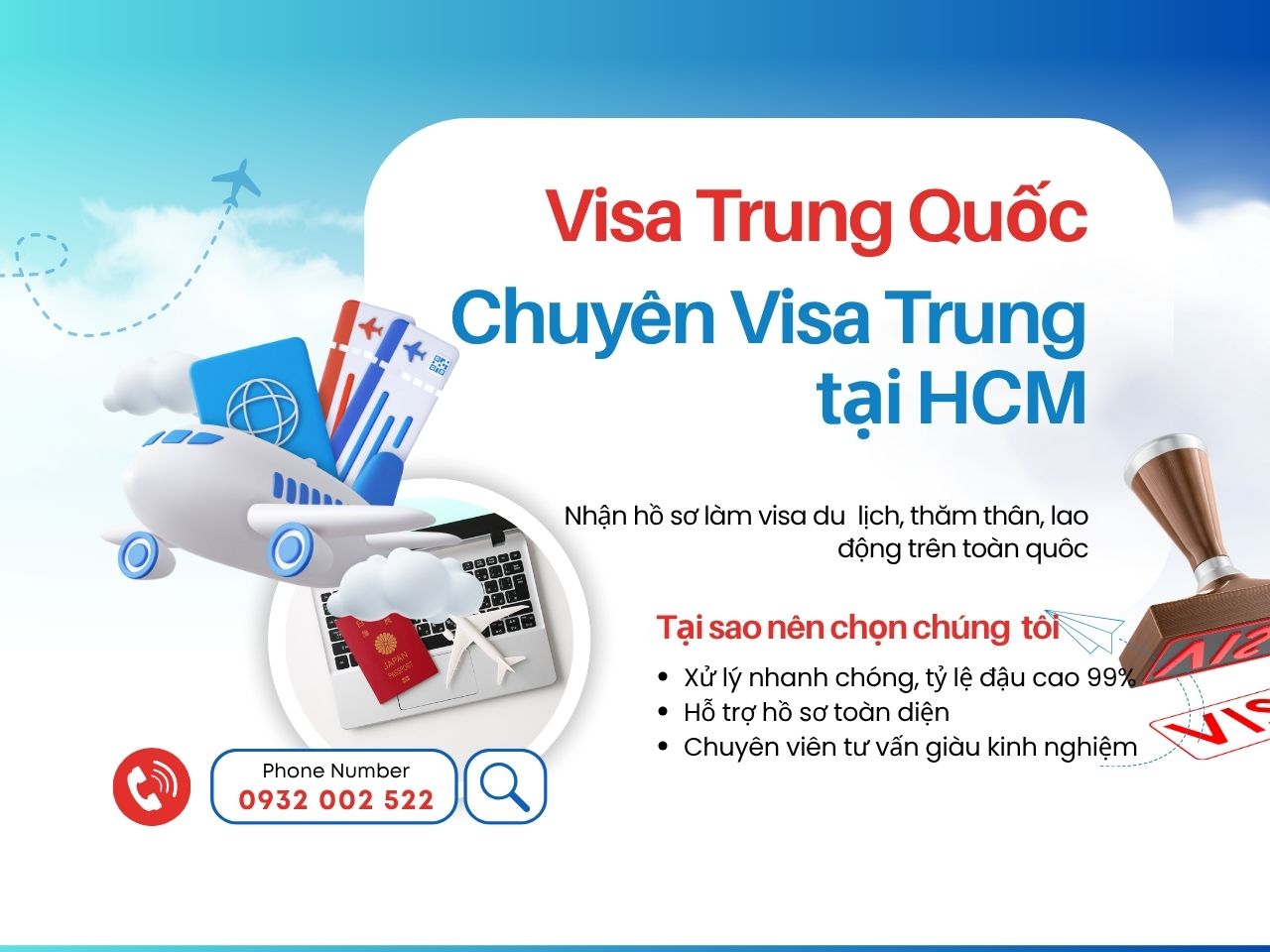 Dịch vụ làm visa Trung quốc tại Hồ Chí Minh siêu tiết kiệm