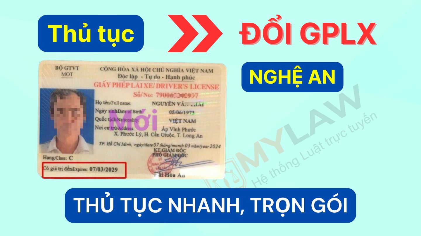 dịch vụ đổi giấy phép lái xe tại Nghệ An