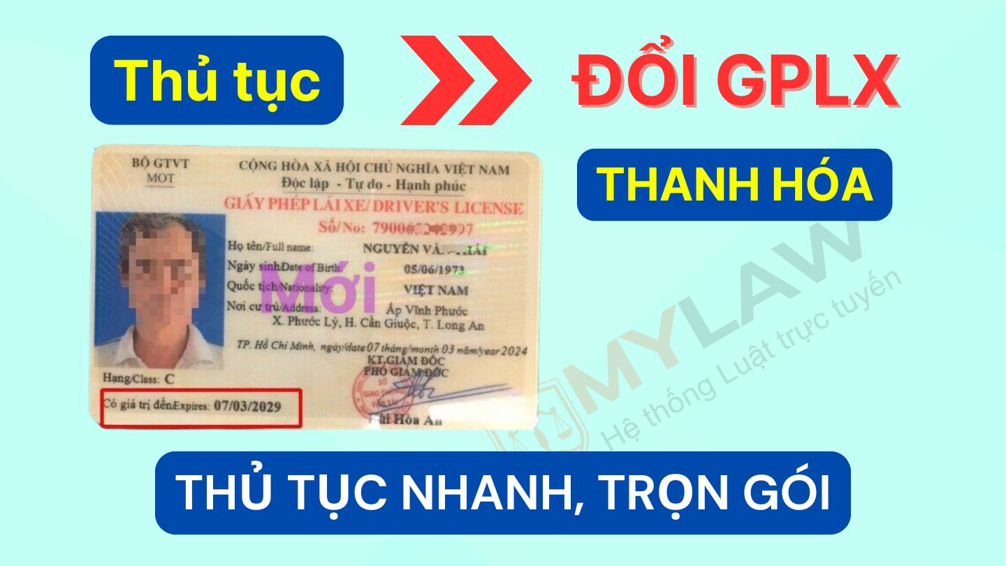 dịch vụ đổi giấy phép lái xe Thanh Hóa