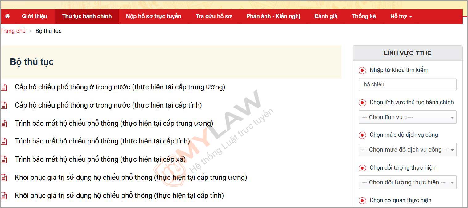 bước 2, đăng nhập dịch vụ công quốc gia